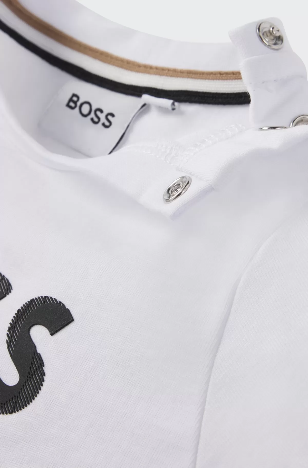 HUGO BOSS T-shirt Med Lange ærmer Til Børn I Bomuld Med Logo Hvid Fashion