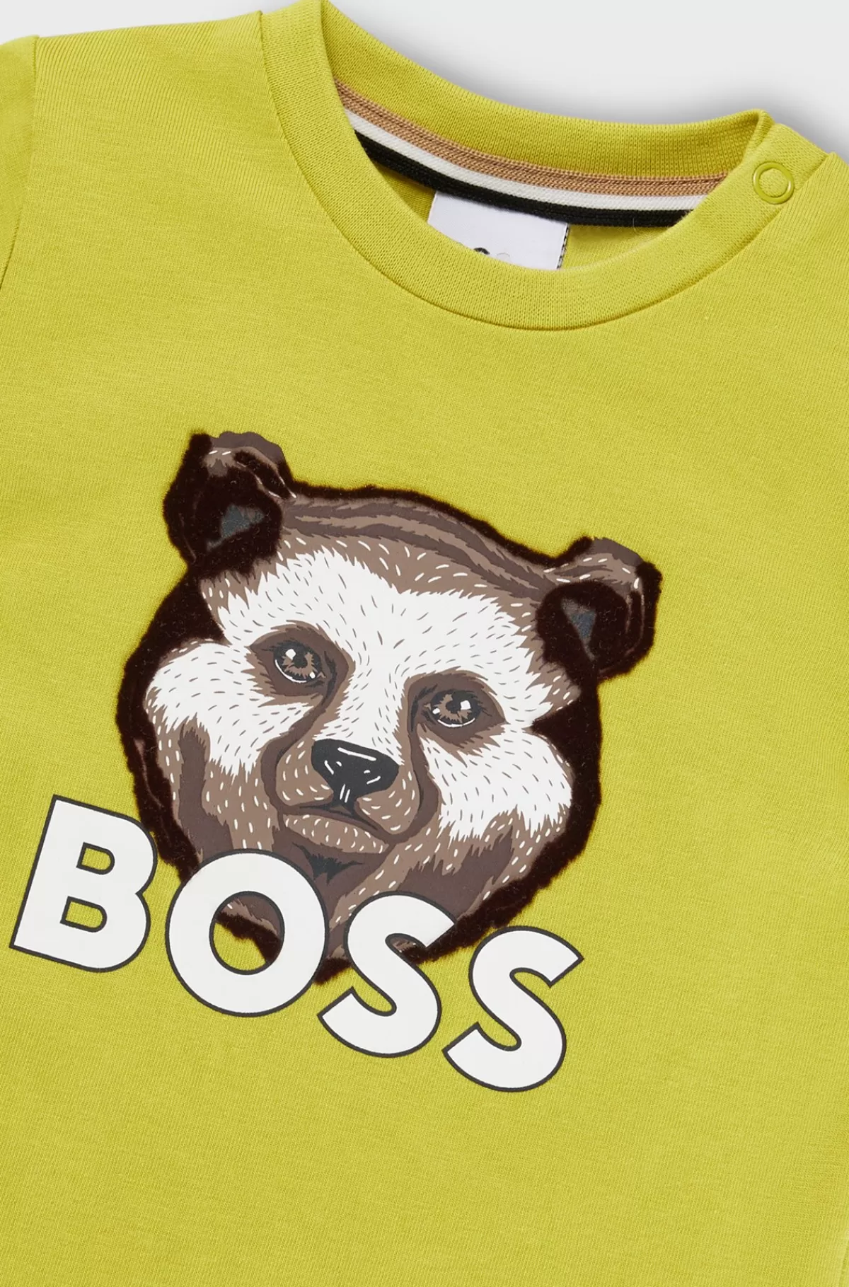 HUGO BOSS T-shirt Med Lange ærmer Til Børn I Bomuld Med Logografik Grøn Hot