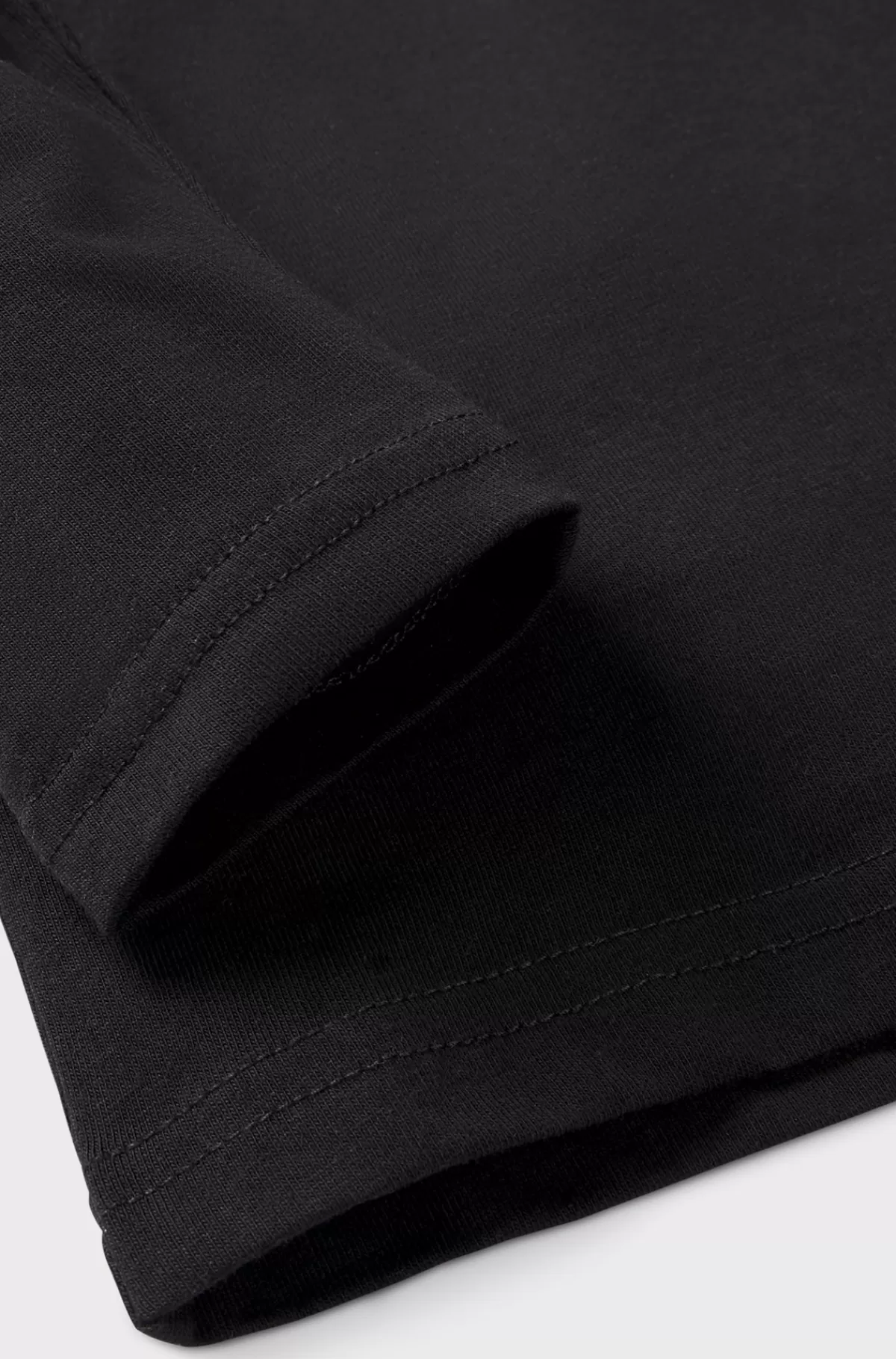 HUGO BOSS T-shirt Med Lange ærmer Til Børn I Bomuld Med Logoprint Sort Best