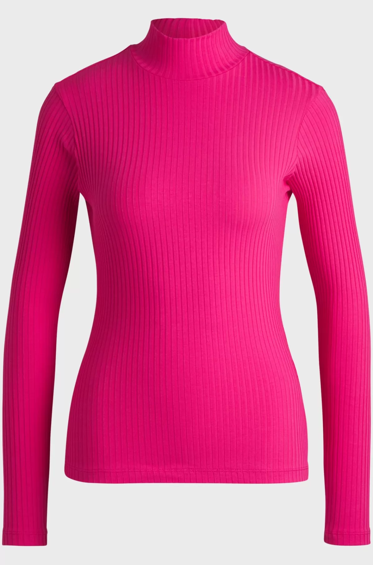 HUGO BOSS T-shirt Med Slim Fit Og Logoprint I Bomuld Med Stræk Pink Cheap