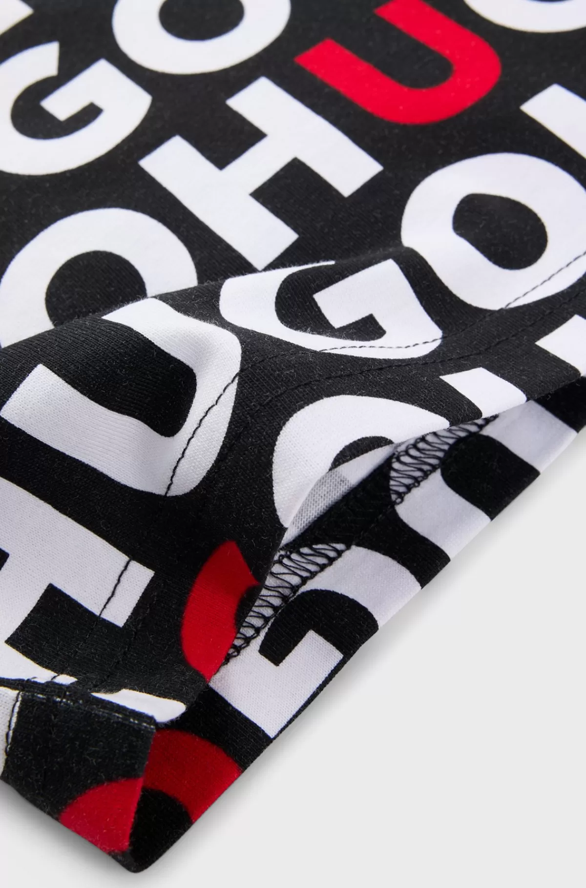 HUGO BOSS T-shirt Til Børn I Bomuld Med Logoprint Over Det Hele Mønstret Hot
