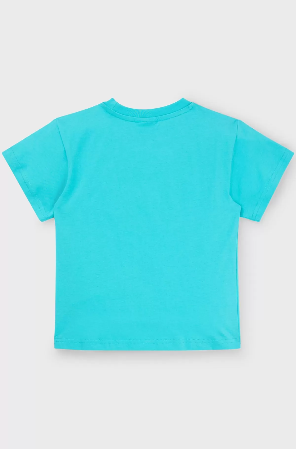 HUGO BOSS T-shirt Til Børn I Bomuld Med Loose Fit Og årstidens Print Turkis Sale
