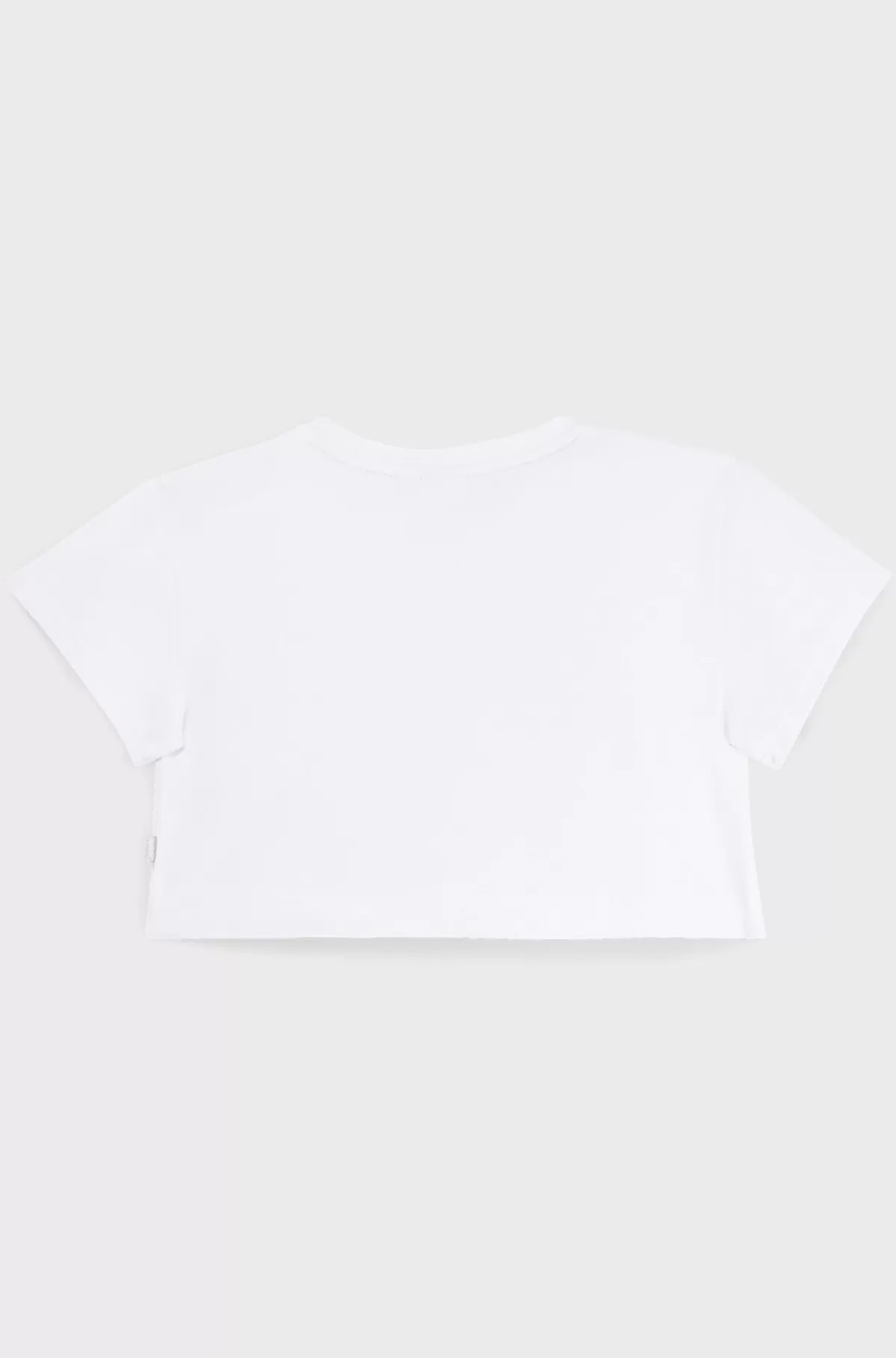 HUGO BOSS T-shirt Til Børn I Bomuld Med Stræk Med Metallisk Logoprint Hvid Shop