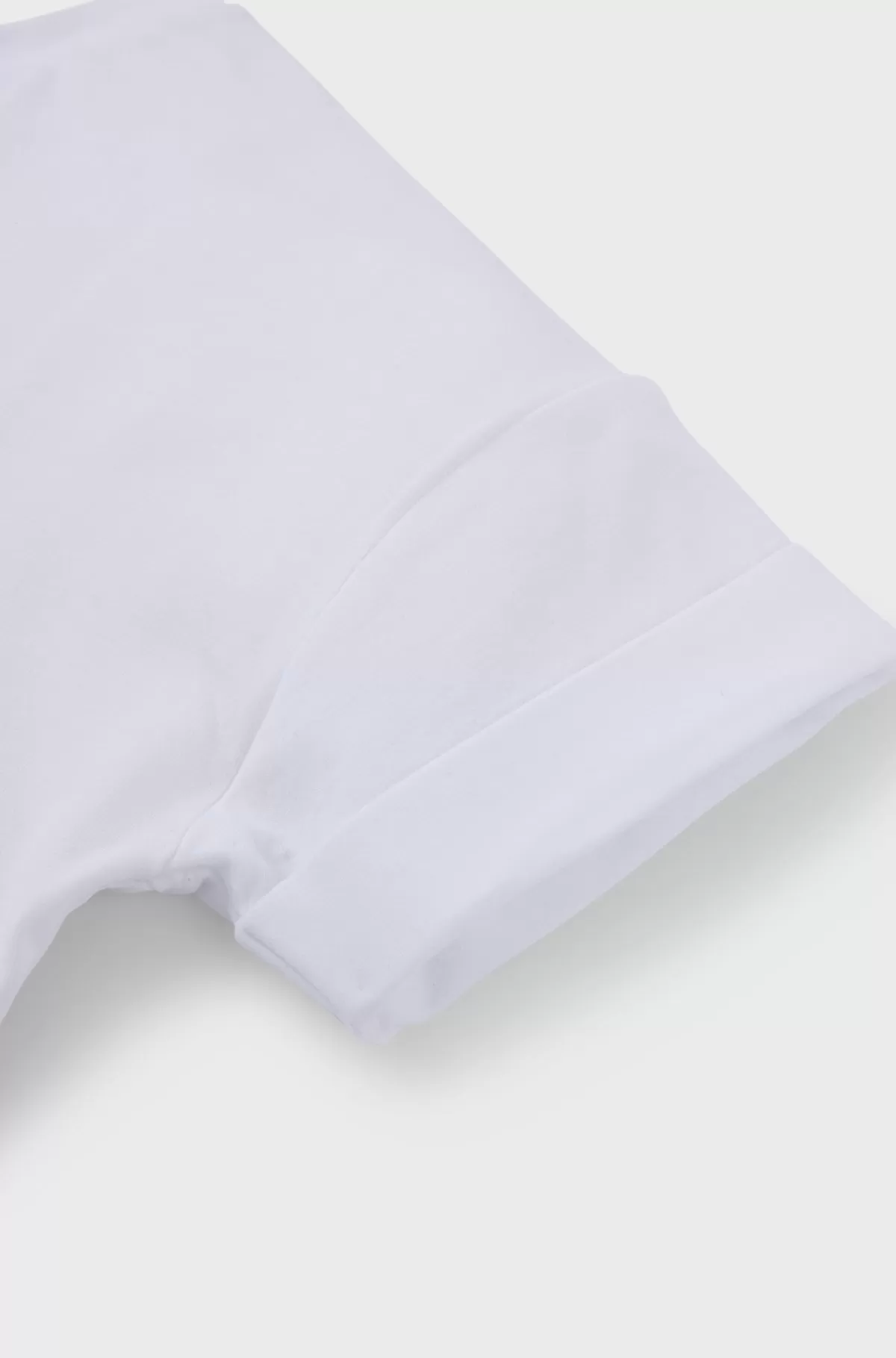 HUGO BOSS T-shirt Til Børn I Bomuld Med Stræk Og Glansfuldt Logoprint Hvid Sale
