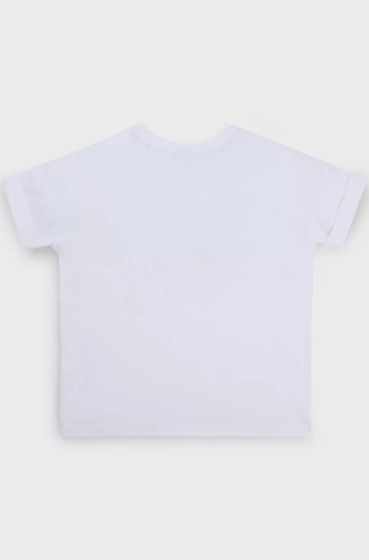 HUGO BOSS T-shirt Til Børn I Bomuld Med Stræk Og Glansfuldt Logoprint Hvid Sale