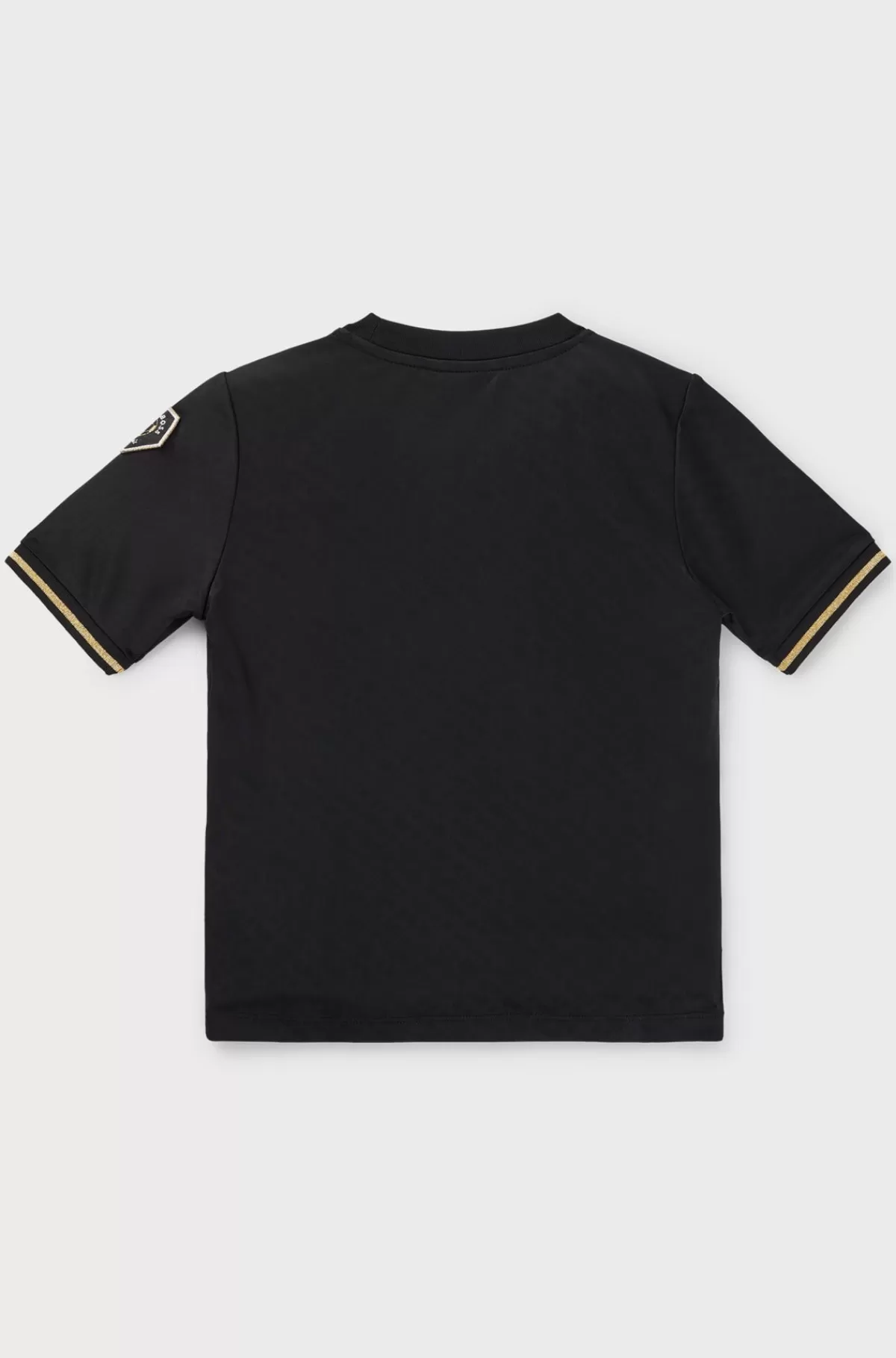 HUGO BOSS T-shirt Til Børn I Stof Med Stræk Og Broderede Lapper Sort Best Sale