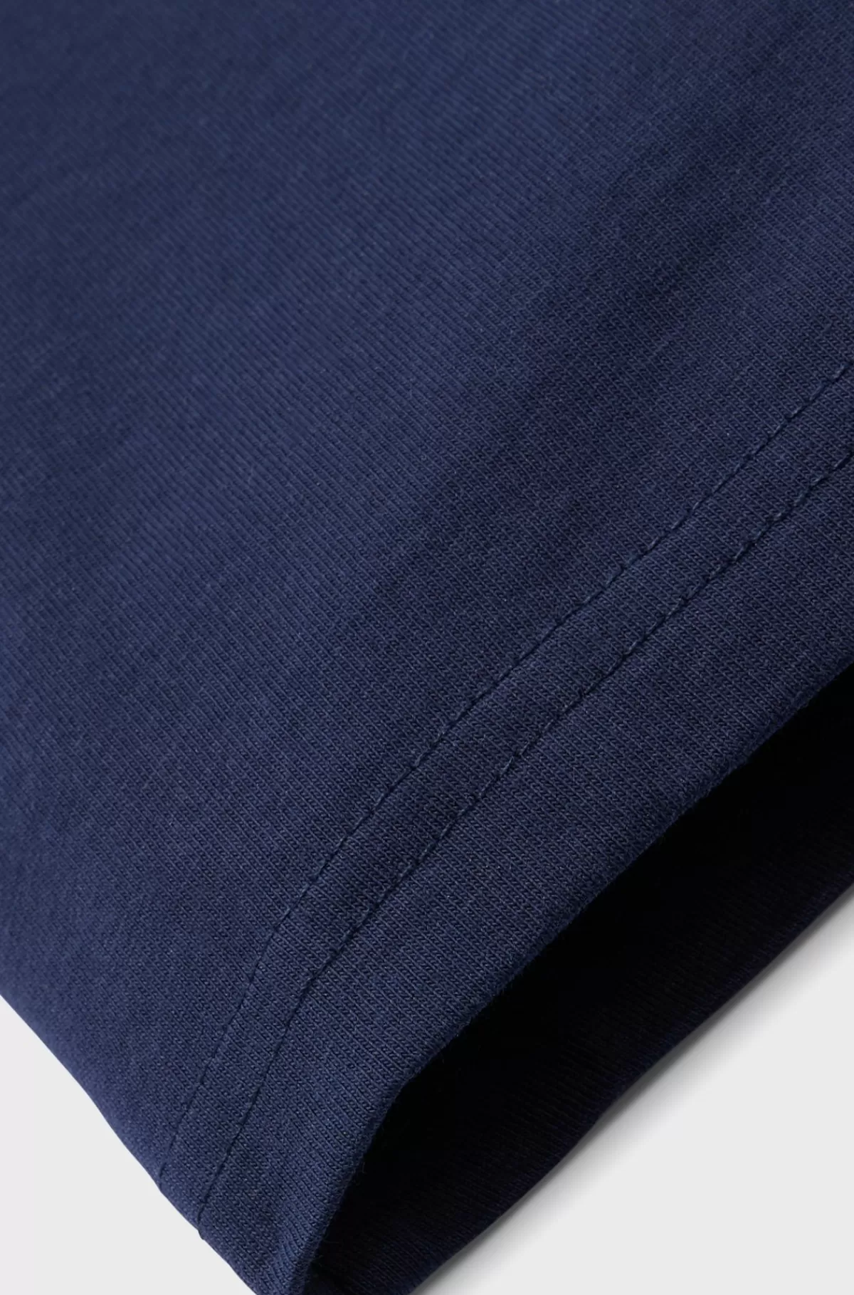 HUGO BOSS T-shirt Til Børn Med Regular Fit I Bomuld Med Logoprint Mørkeblå Best Sale