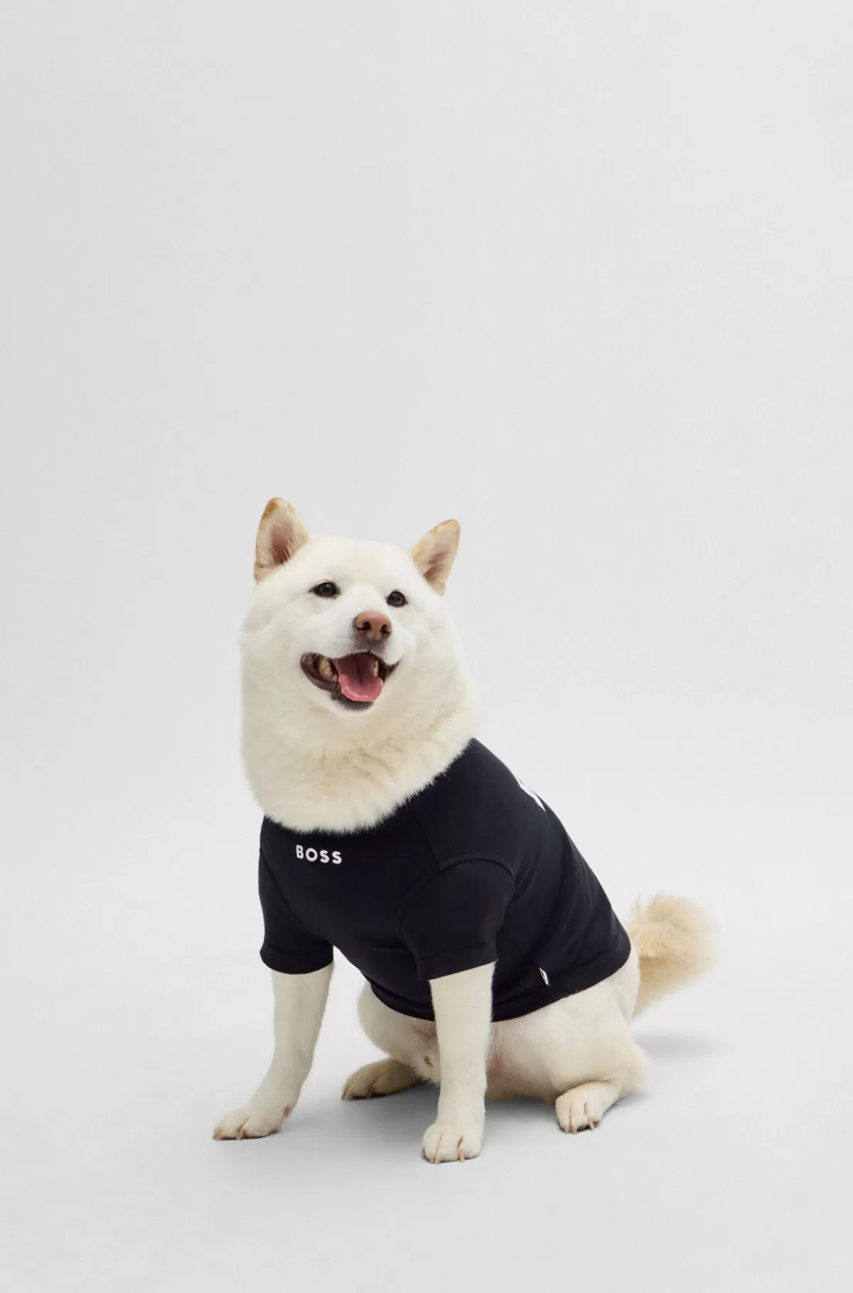 HUGO BOSS T-shirt Til Hund I Bomuld Med Logoprint Sort Fashion