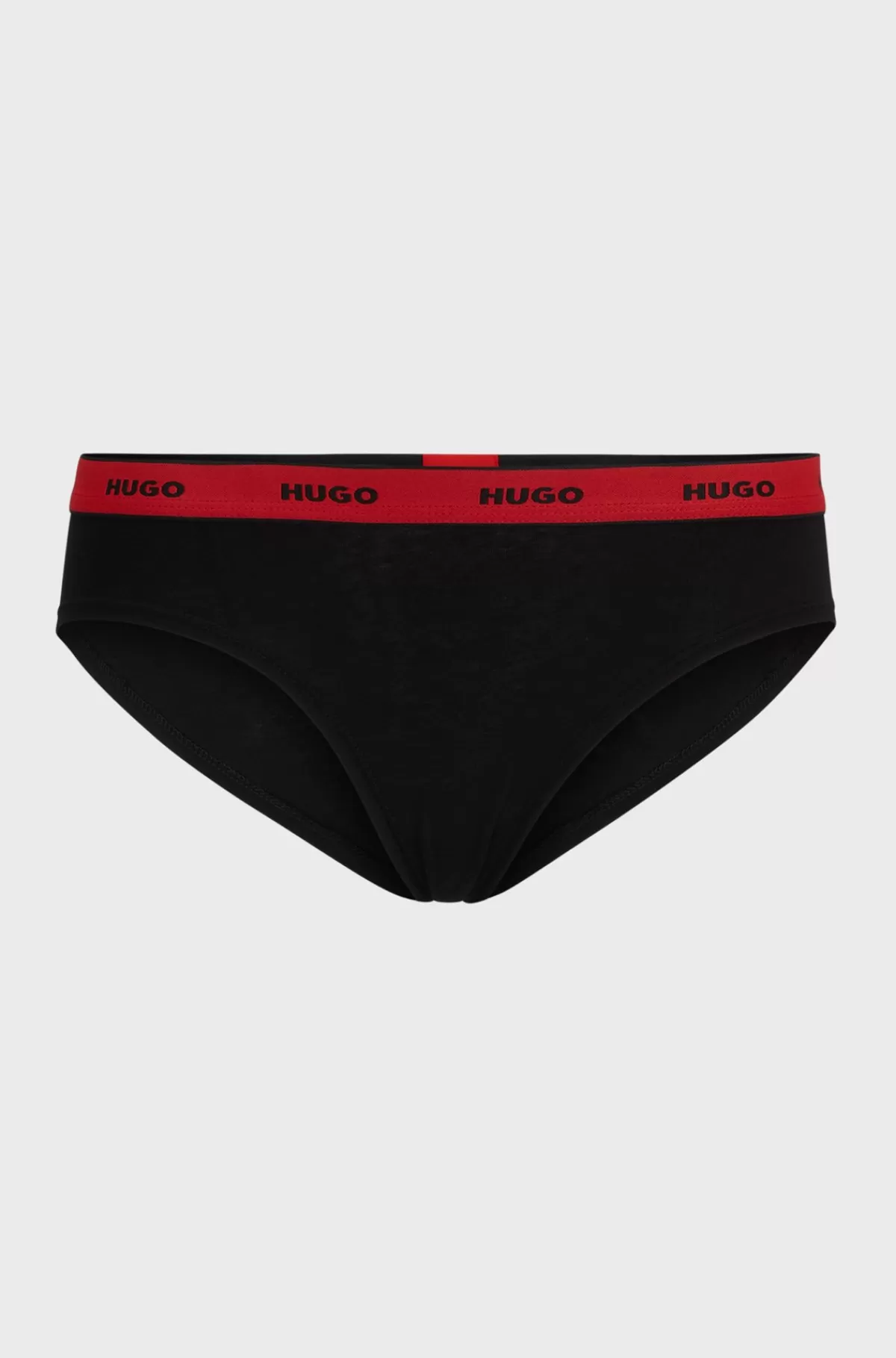 HUGO BOSS Underbukser I Bomuld Med Stræk Og Med Logo På Linningen Sort Fashion