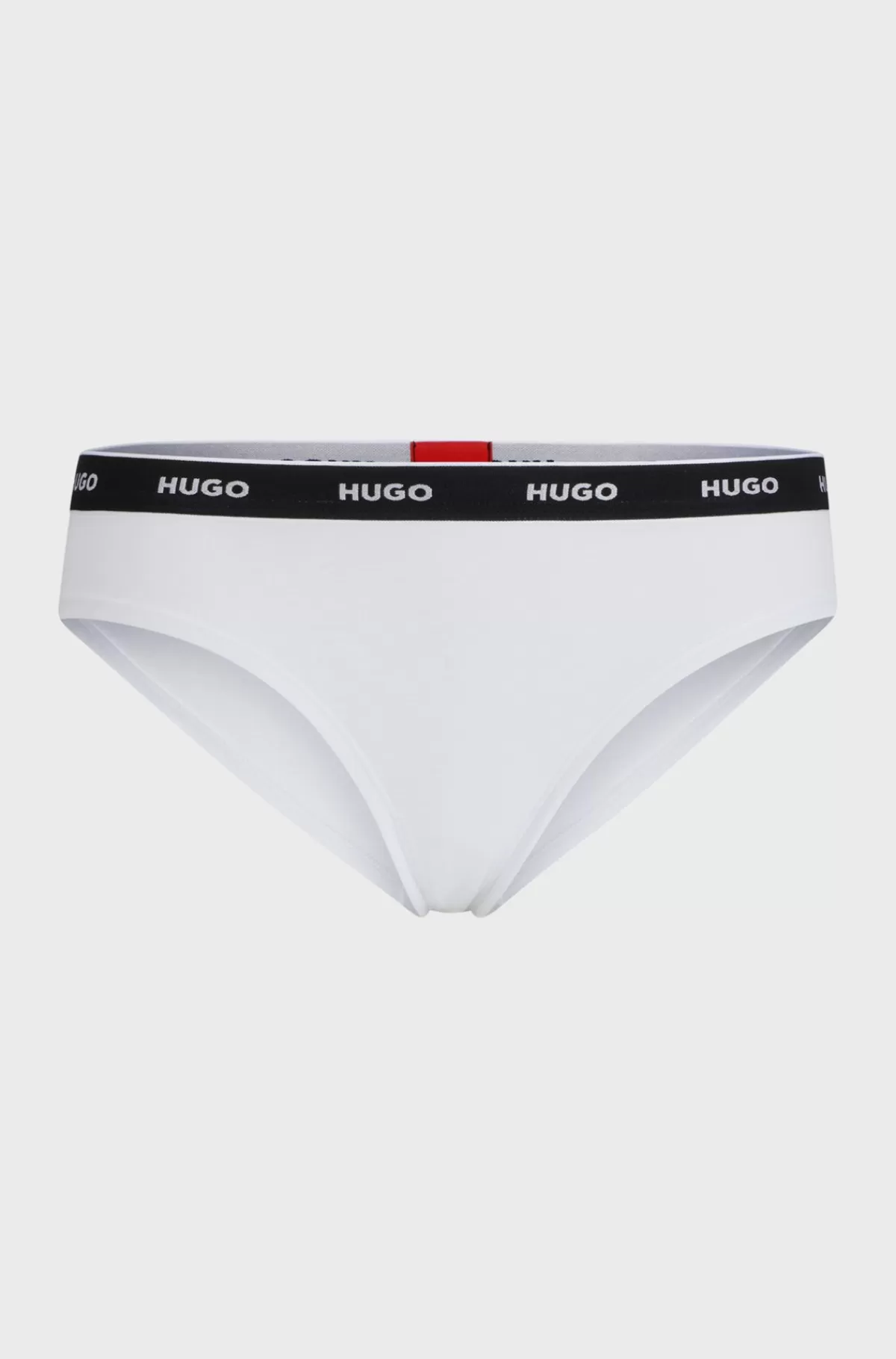 HUGO BOSS Underbukser I Bomuld Med Stræk Og Med Logo På Linningen Hvid Sale