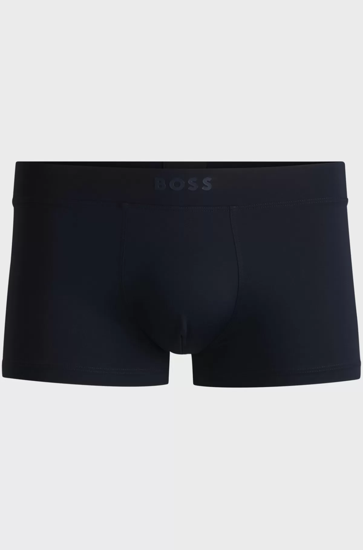 HUGO BOSS Underbukser I Mikrofiber Med Et Silikonelogo I Linningen Mørkeblå Fashion