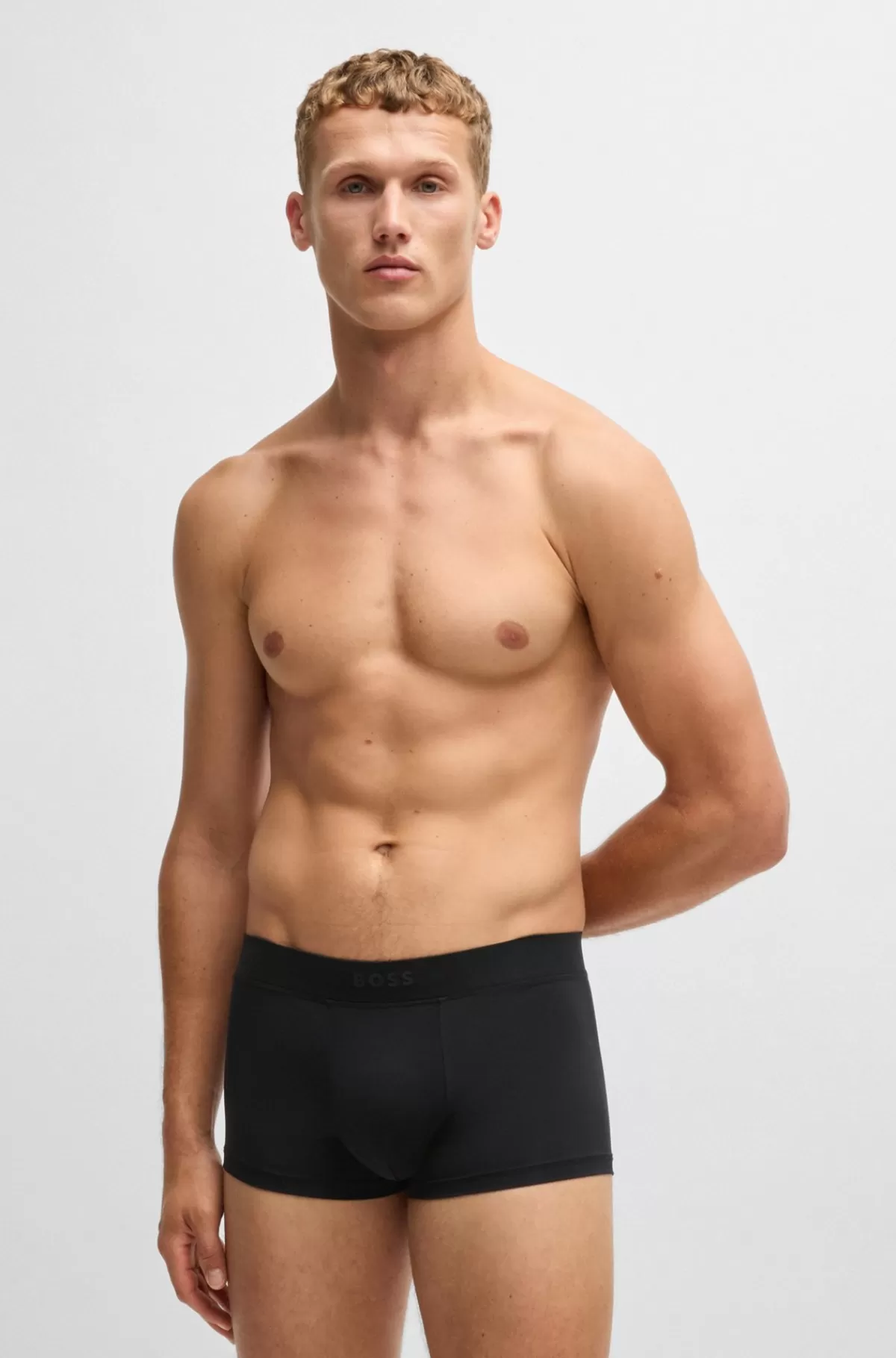HUGO BOSS Underbukser I Mikrofiber Med Et Silikonelogo I Linningen Sort Cheap