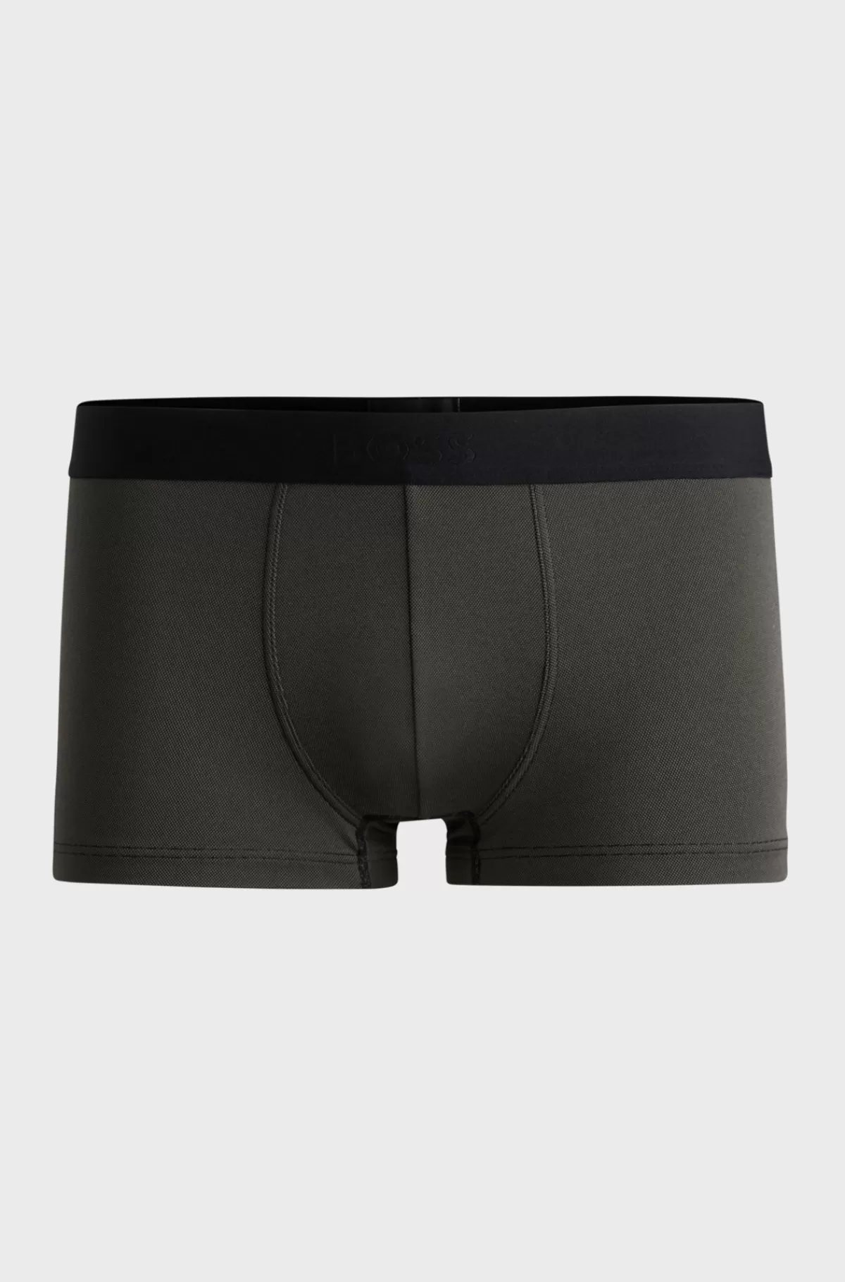 HUGO BOSS Underbukser I Skinnende Piqué Med Almindelig Talje Og Logolinning Sort Clearance