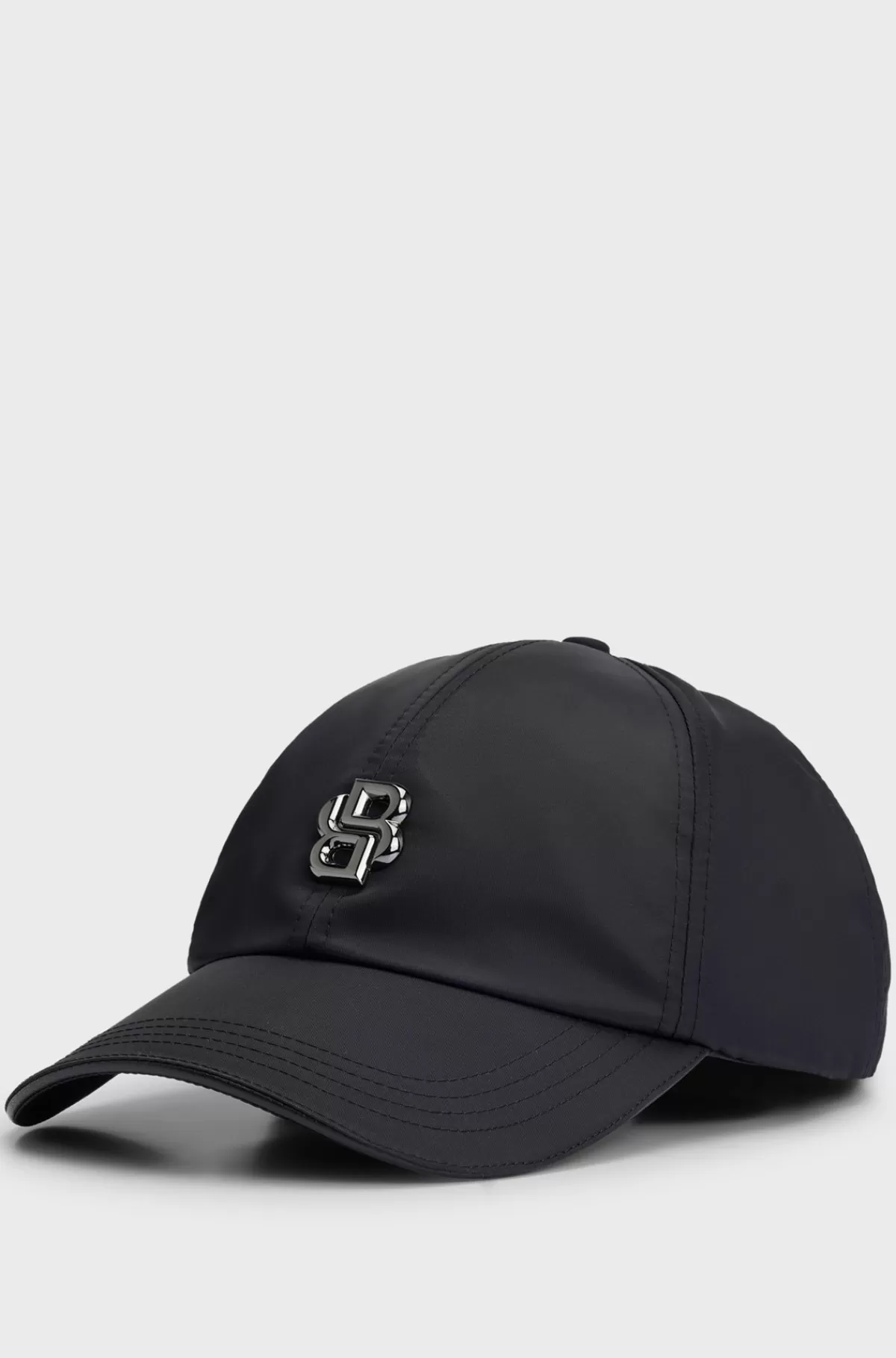 HUGO BOSS Vandtæt Kasket Med Dobbelt B-monogram Sort Outlet