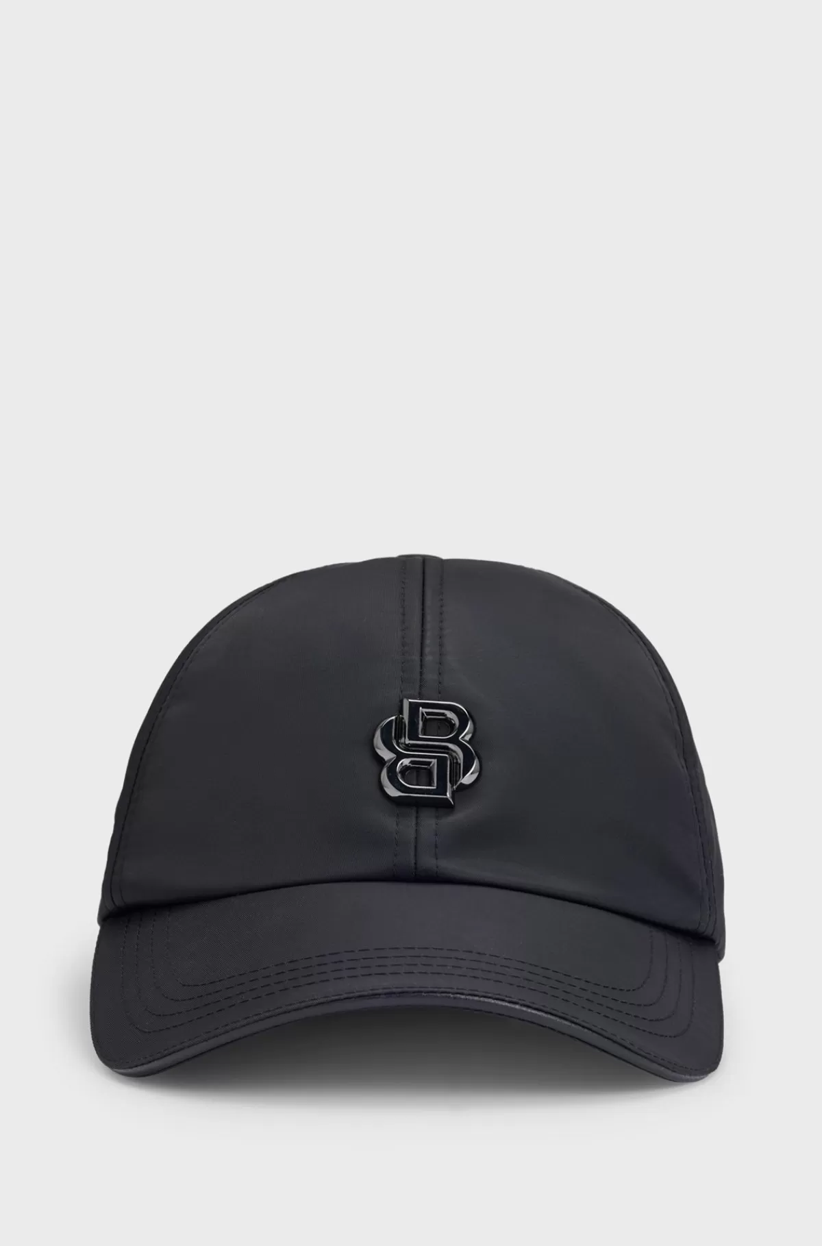 HUGO BOSS Vandtæt Kasket Med Dobbelt B-monogram Sort Outlet