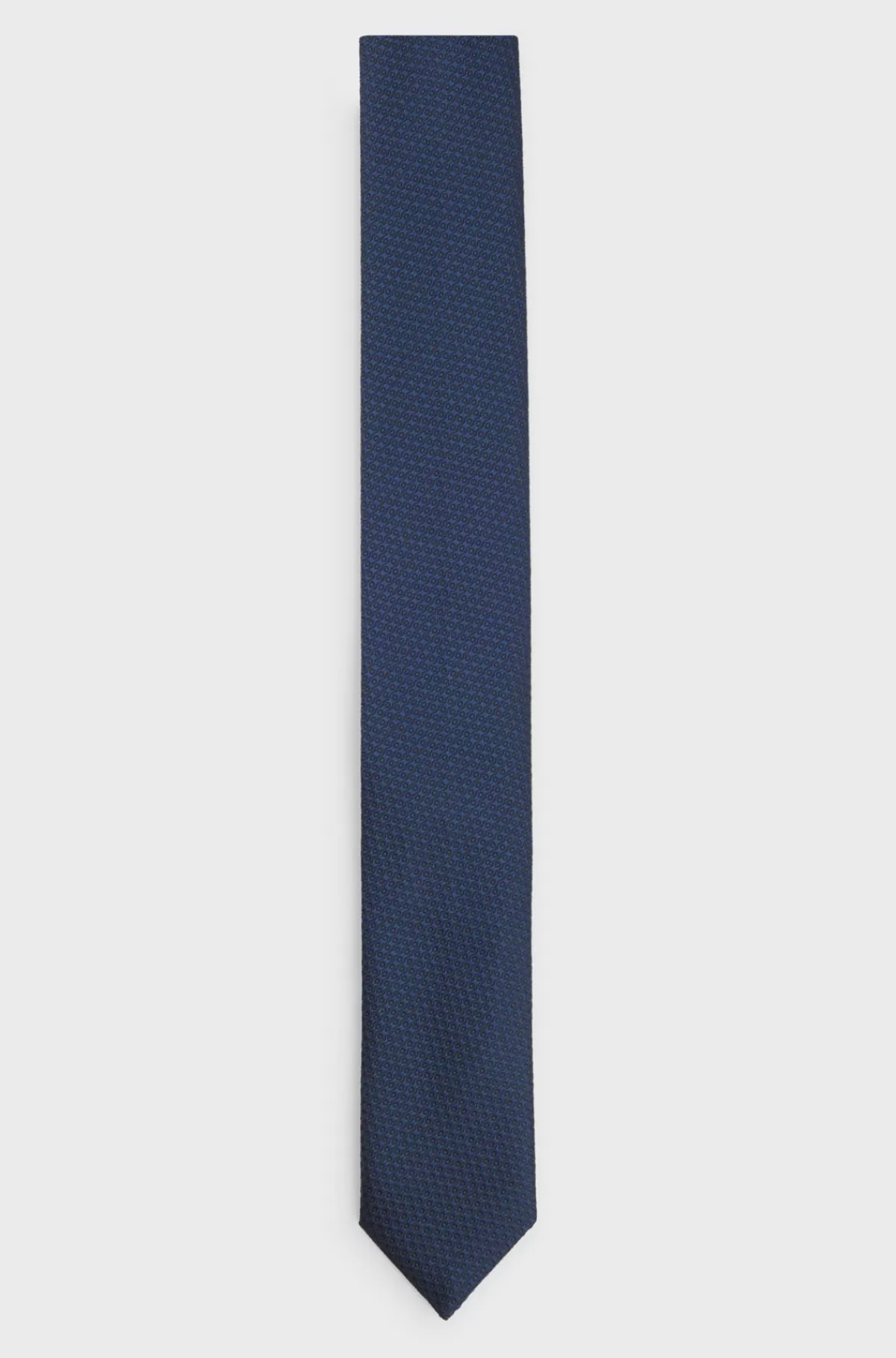 HUGO BOSS Vaskbart Slips I Jacquardvævning Med Mikromønster Mørkeblå Store