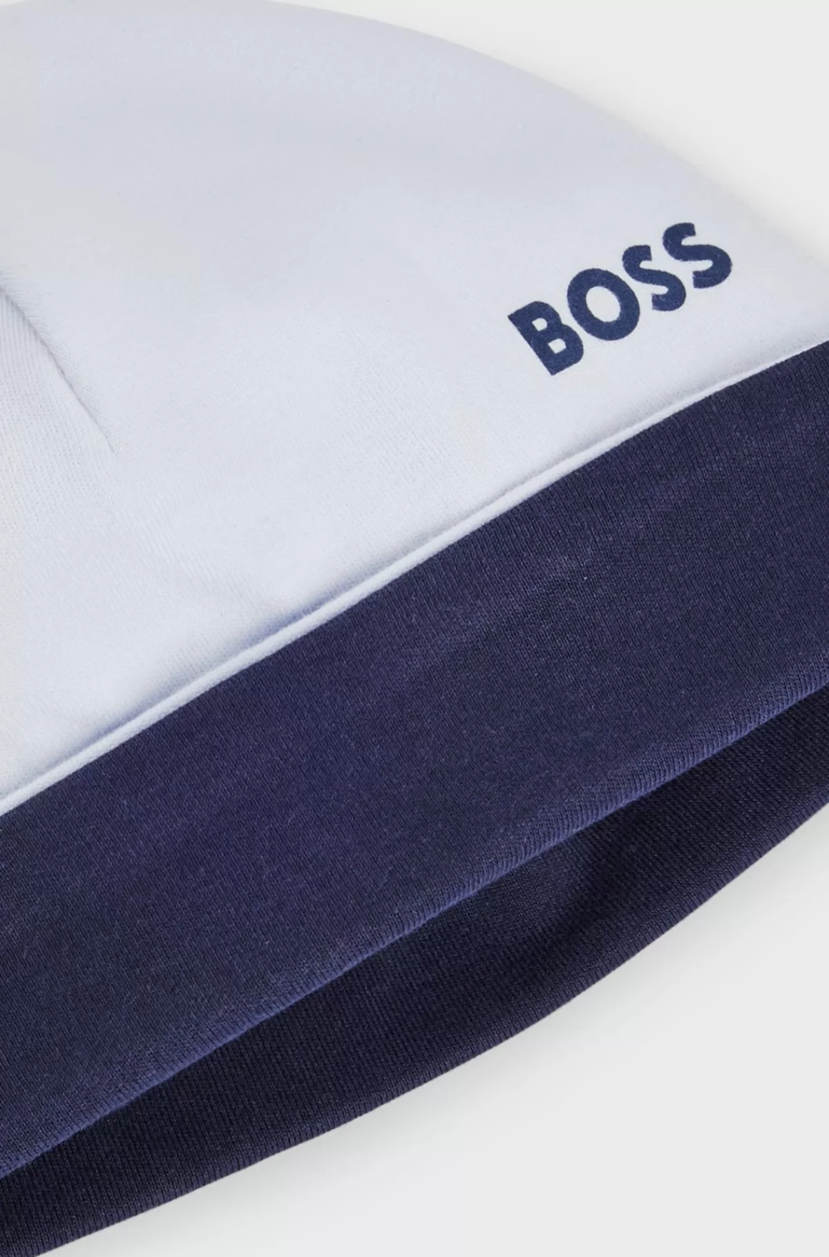 HUGO BOSS Vendbar Hat Til Babyer I Bomuld Med Logo Lyseblå Fashion