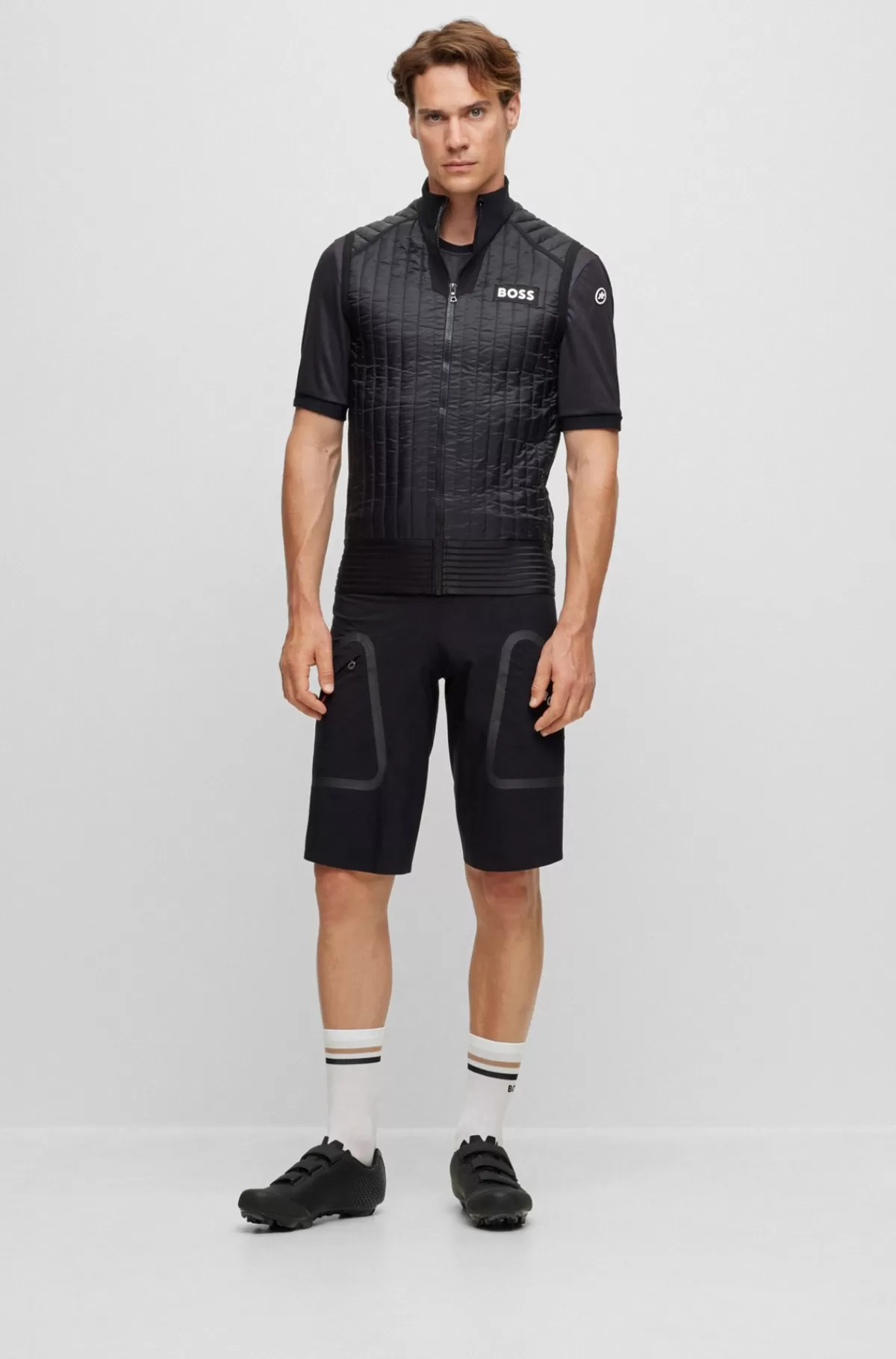 HUGO BOSS Vest I Slim Fit Med Isolerende Fyld Fra BOSS X ASSOS Sort Flash Sale