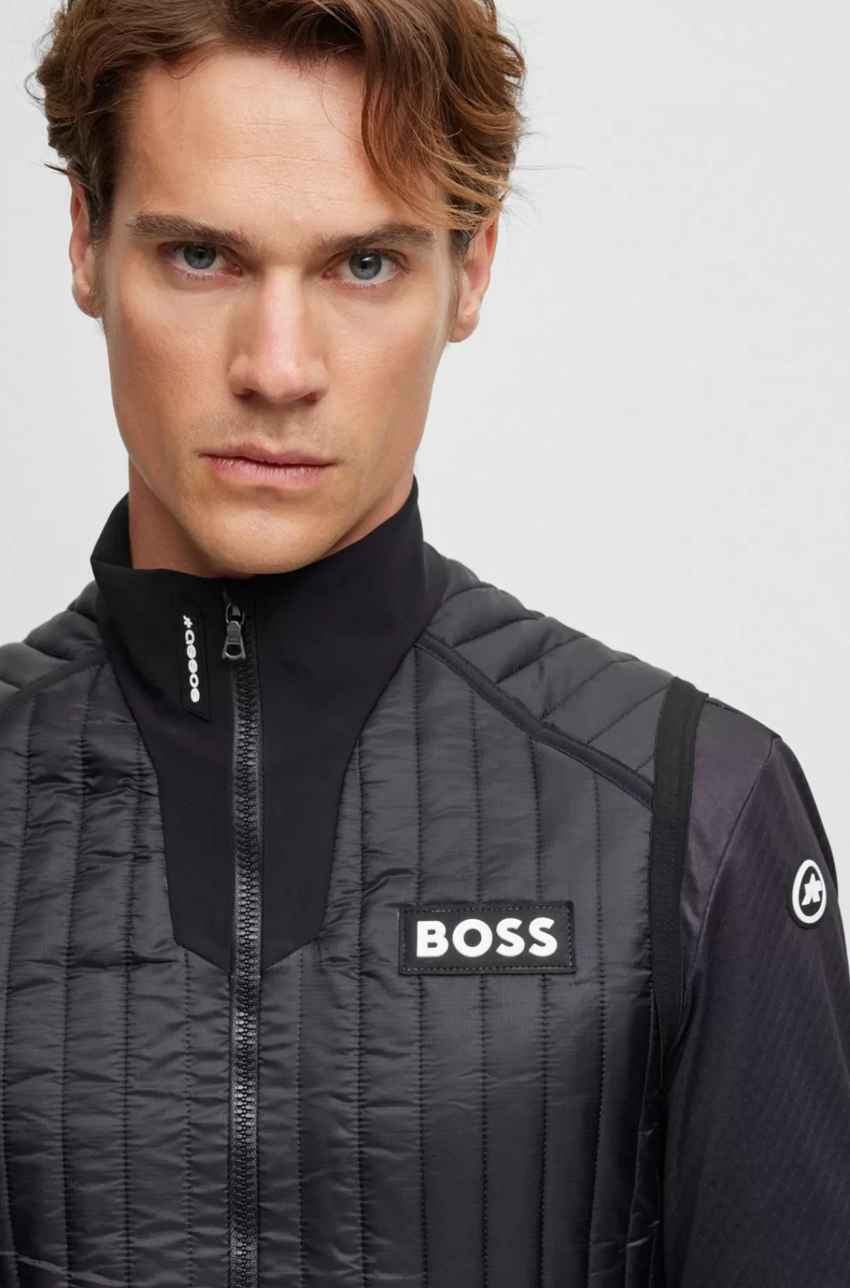 HUGO BOSS Vest I Slim Fit Med Isolerende Fyld Fra BOSS X ASSOS Sort Flash Sale
