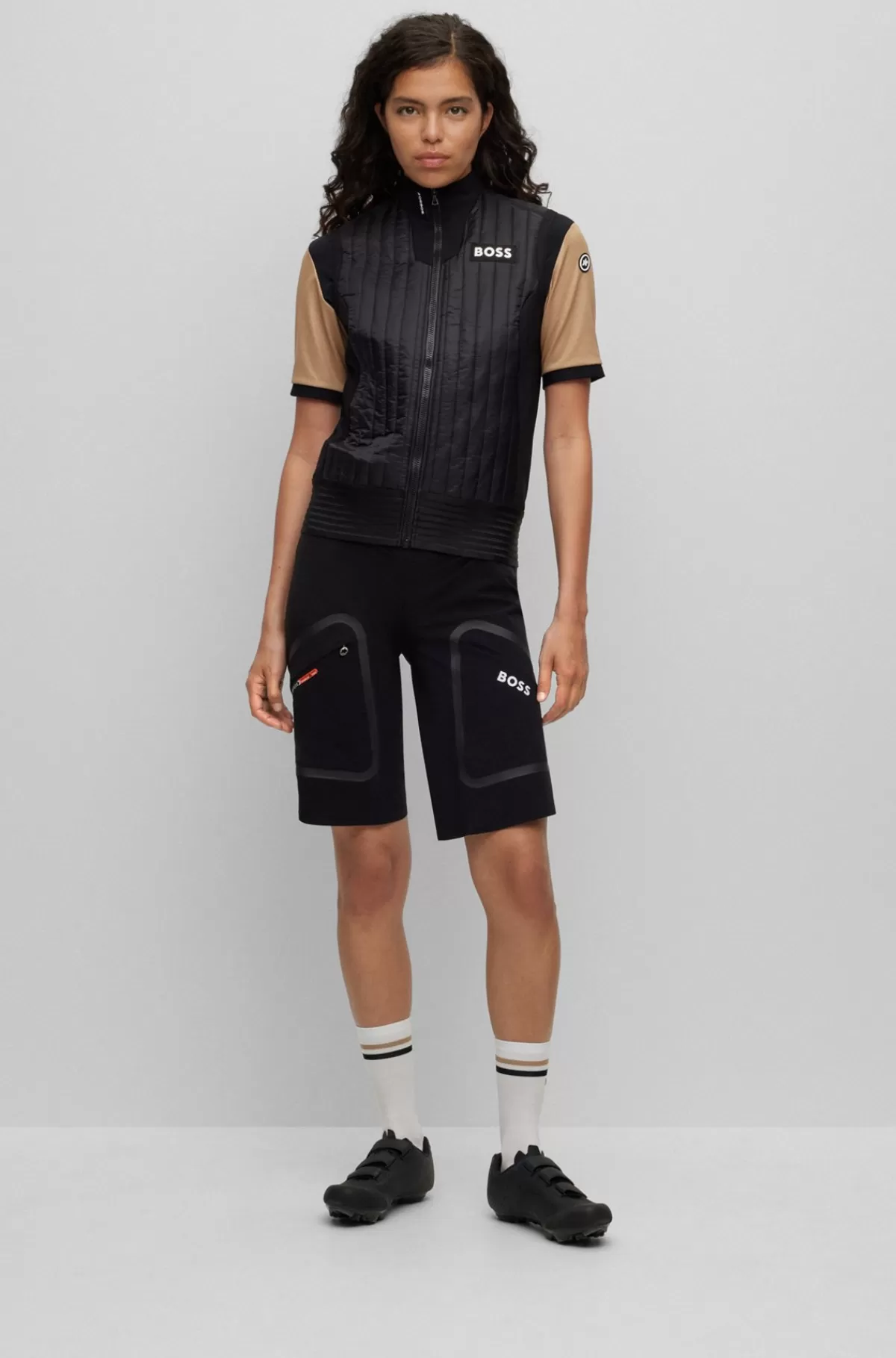 HUGO BOSS Vest I Vandskyende Materiale Med Isolerende Fyld Fra BOSS X ASSOS Sort Discount