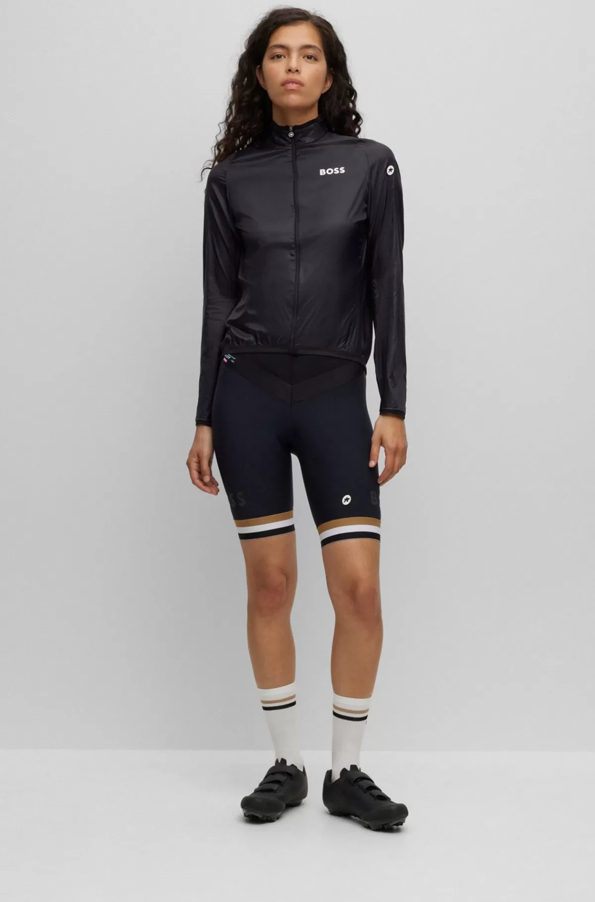 HUGO BOSS Vindjakke Fra BOSS X ASSOS Med Strækbart Mesh Og Et Design, Der Nemt Kan Pakkes Ned Sort Flash Sale