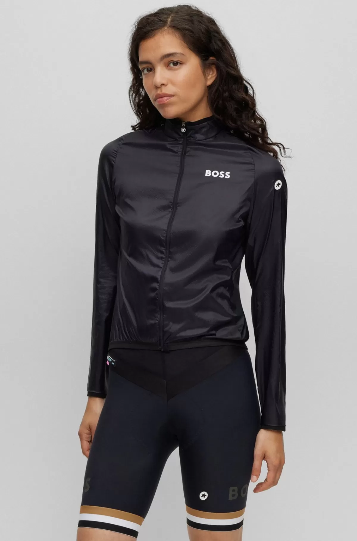 HUGO BOSS Vindjakke Fra BOSS X ASSOS Med Strækbart Mesh Og Et Design, Der Nemt Kan Pakkes Ned Sort Flash Sale