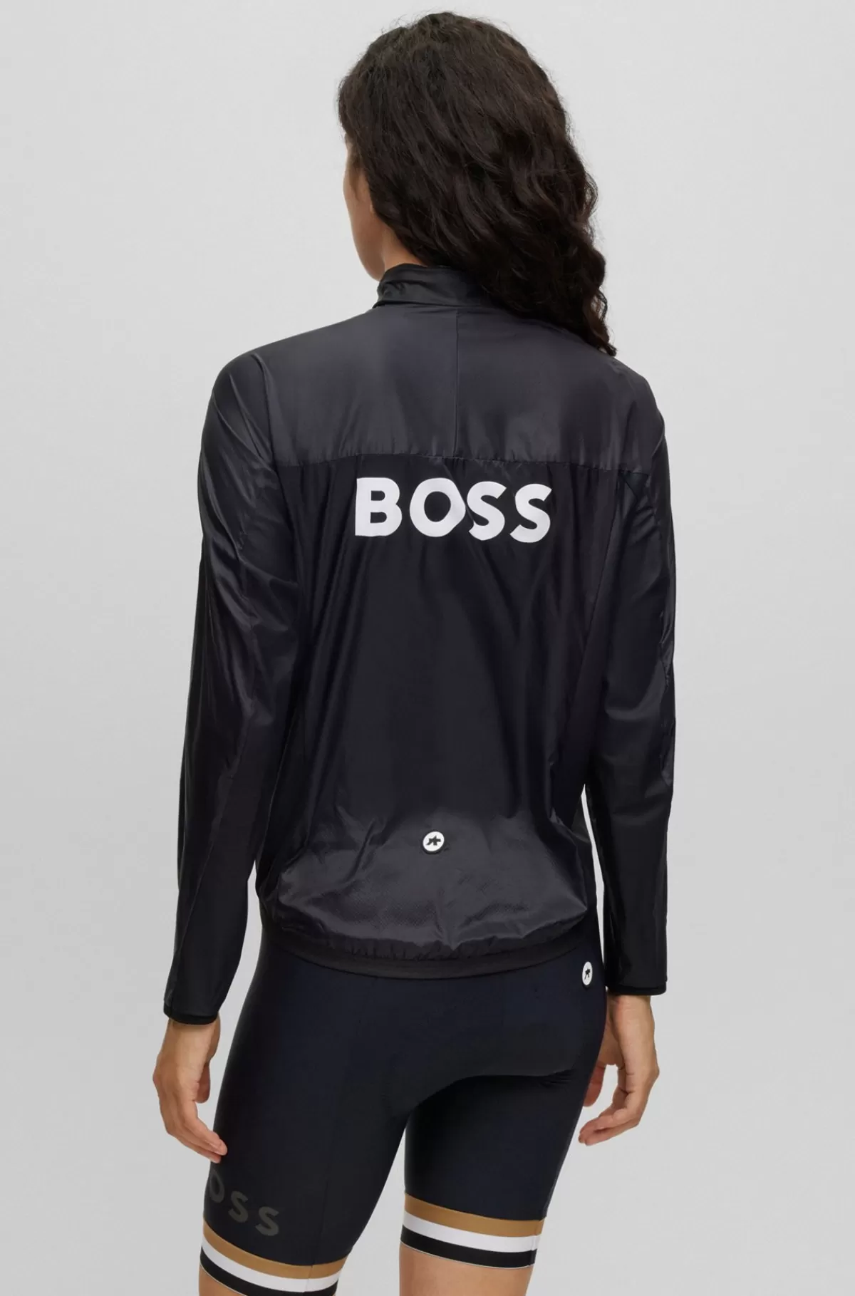 HUGO BOSS Vindjakke Fra BOSS X ASSOS Med Strækbart Mesh Og Et Design, Der Nemt Kan Pakkes Ned Sort Flash Sale