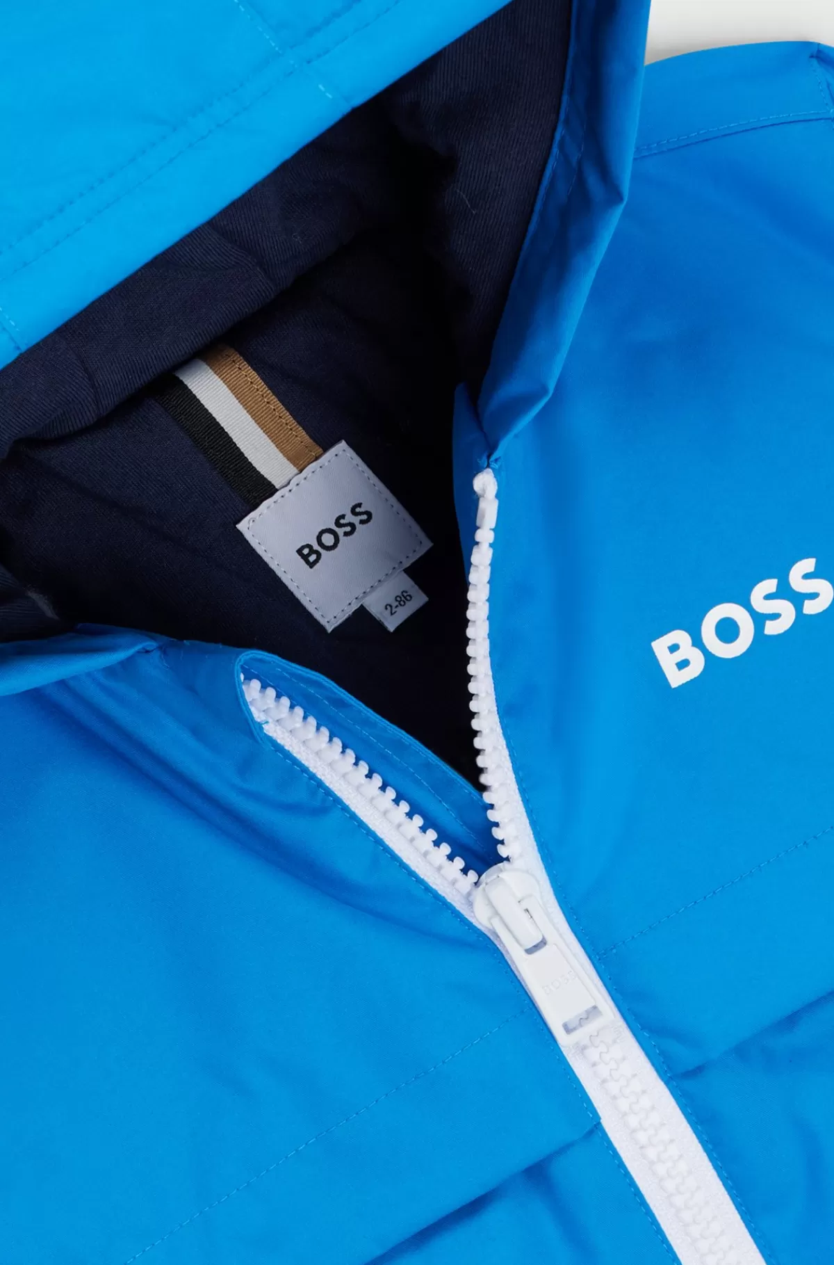HUGO BOSS Windbreaker Med Colour Blocking Og Monogramprint Til Børn Blå Cheap